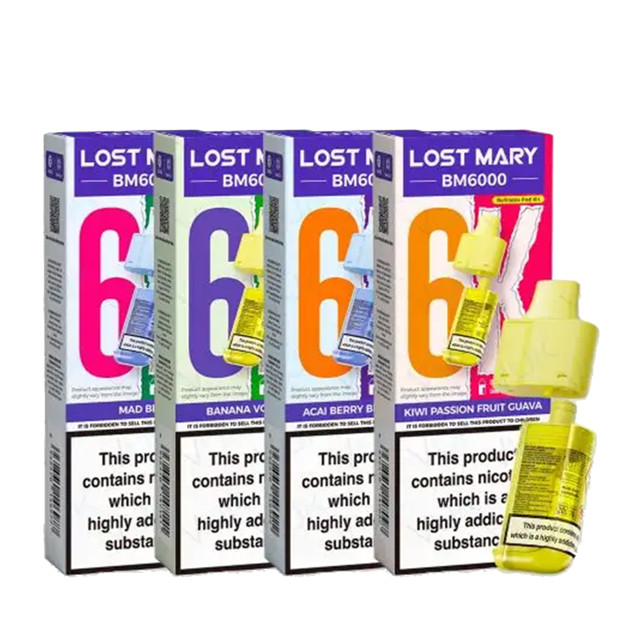Lost Mary BM6000 Prefilled Pod + Refill Container VuiceVapes Lost Mary BM6000 Prefilled Pod + Refill Container VuiceVapes