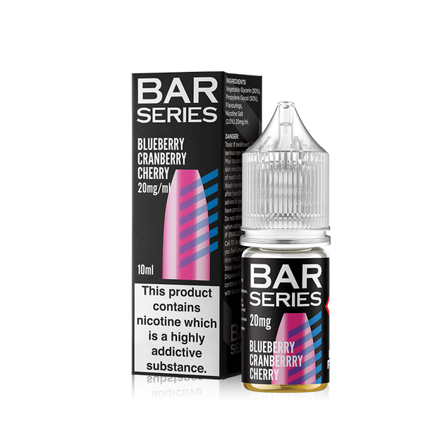 Bar Series Nic Salts 10ml E-Liquid - Blueberry Cranberry Cherry