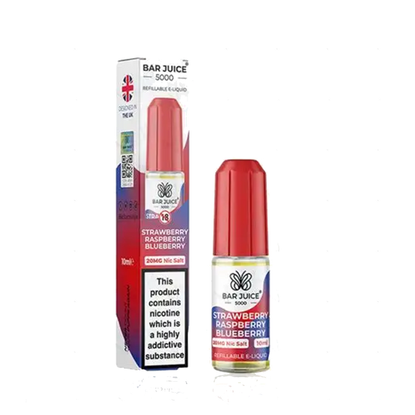 Bar Juice 5000 - Elf Bar Flavours 10ml - Strawberry Raspberry Blueberry