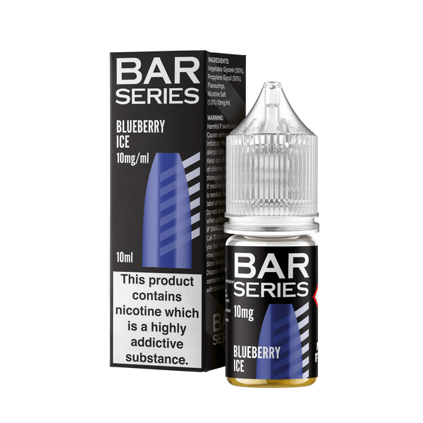 Bar Series Nic Salts 10ml E-Liquid - Blueberry Ice