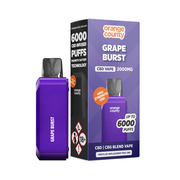 Orange County 2000mg CBD/CBG Replacement Pod