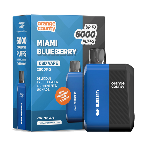 Orange County 2000mg CBD/CBG Rechargeable Vape kit