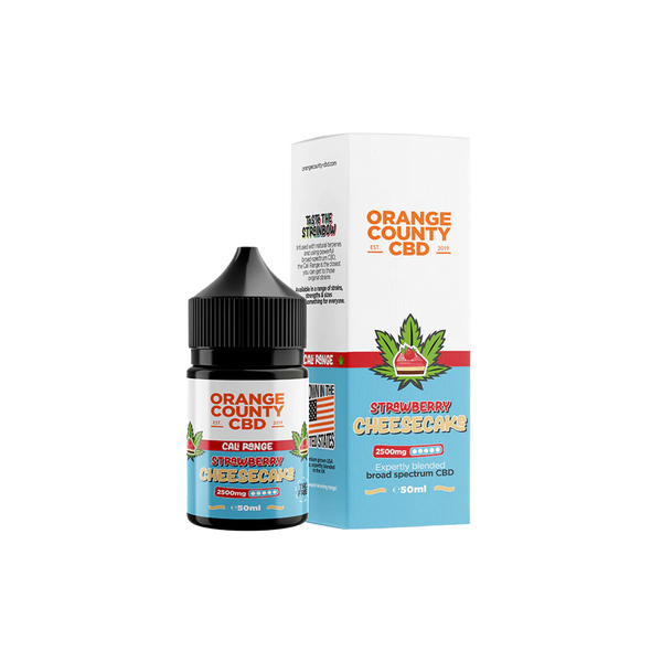 Orange County Strawberry Cheesecake CBD E-Liquid 50ml 1500MG & 2500MG