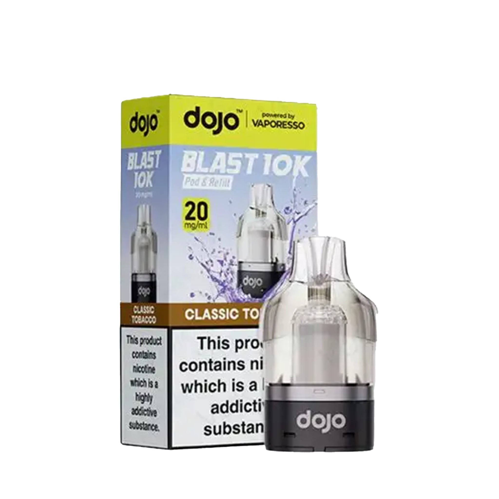 Vaporesso Dojo Blast 10K Prefilled Pod + Refill Container - Classic To VuiceVapes Vaporesso Dojo Blast 10K Prefilled Pod + Refill Container - Classic To VuiceVapes