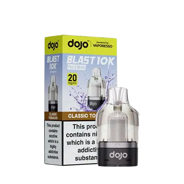Vaporesso Dojo Blast 10K Prefilled Pod + Refill Container - Classic Tobacco