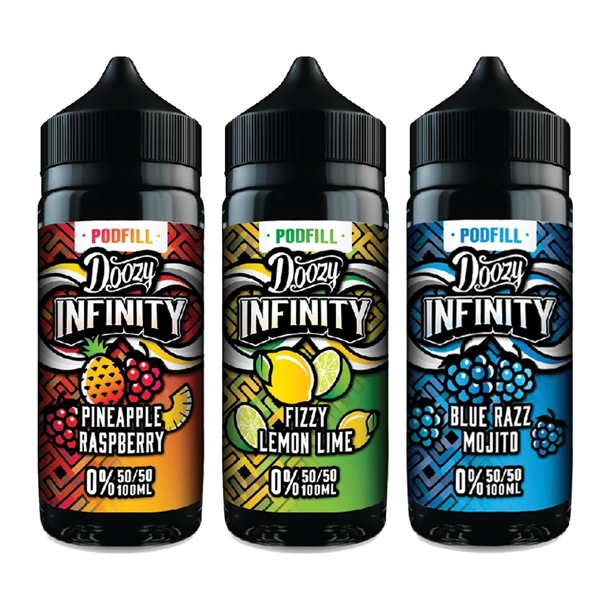 Doozy Infinity Pod Fill 50/50 100ml Shortfill E-liquid VuiceVapes Doozy Infinity Pod Fill 50/50 100ml Shortfill E-liquid VuiceVapes