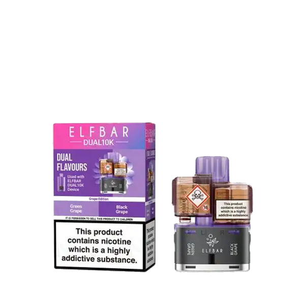 Elf Bar Dual 10K Prefilled Vape Pods + Refill Containers