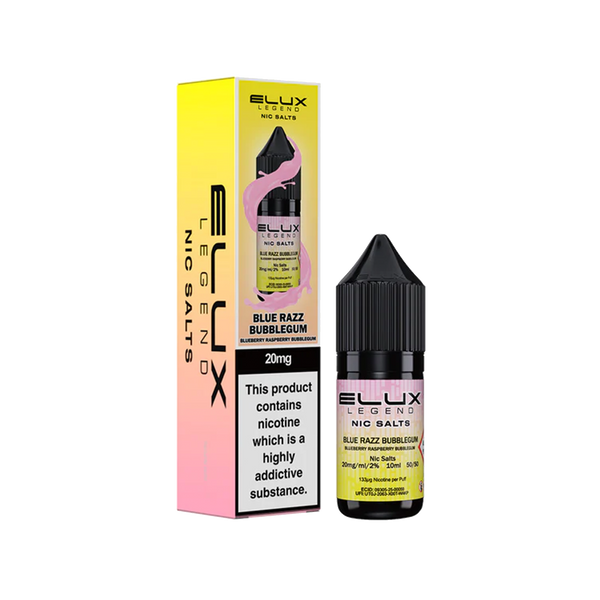 Elux Legend Blue Razz Bubblegum Nic Salt 10ml