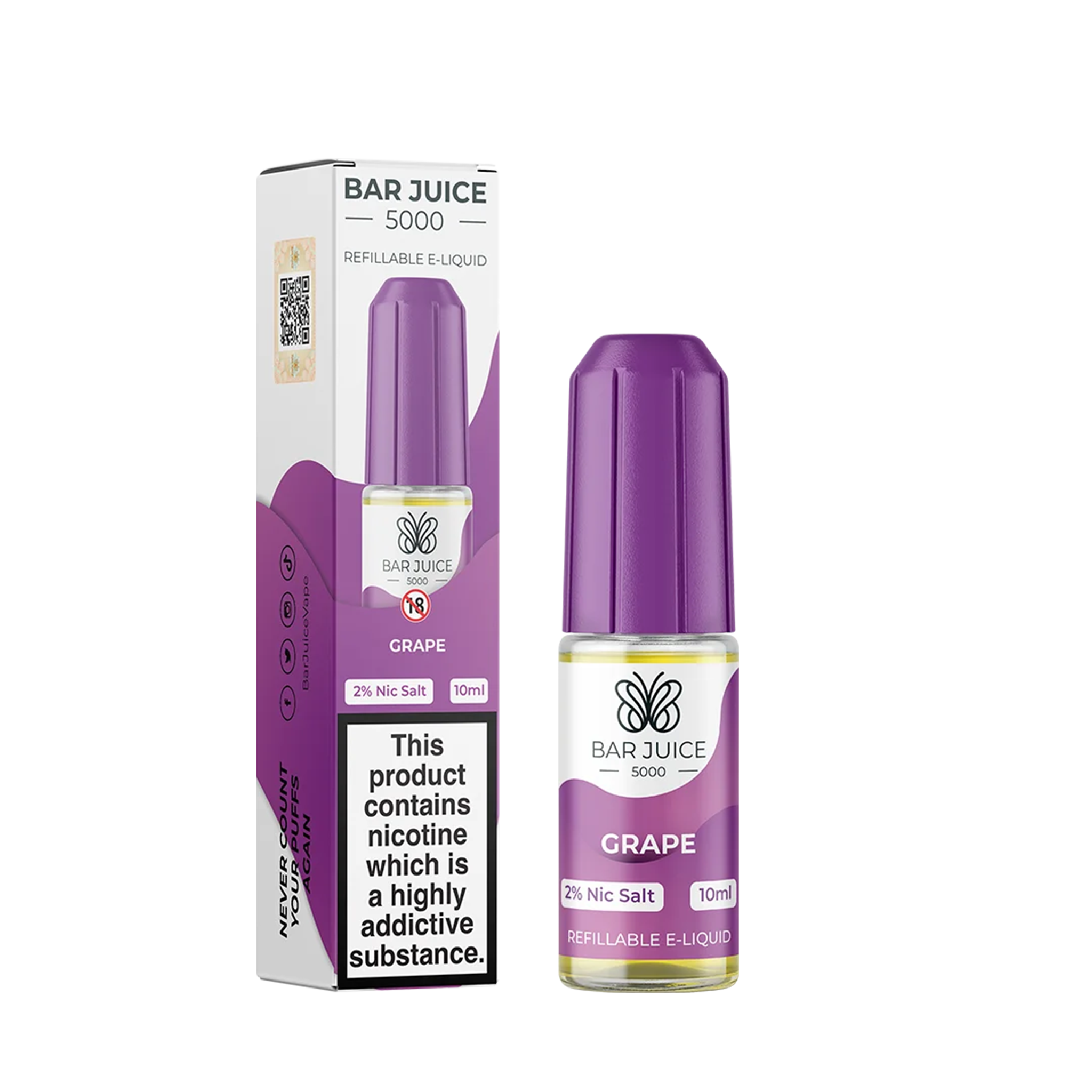 Bar Juice 5000 - Elf Bar Flavours 10ml - Grape VuiceVapes Bar Juice 5000 - Elf Bar Flavours 10ml - Grape VuiceVapes