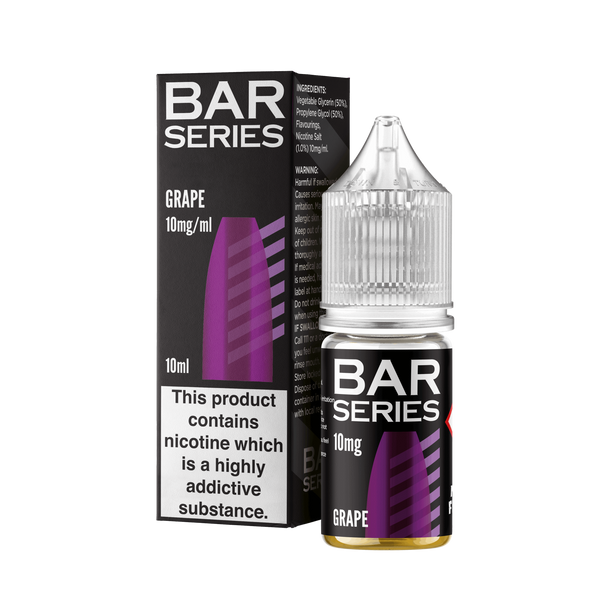 Bar Series Nic Salts 10ml E-Liquid - Grape