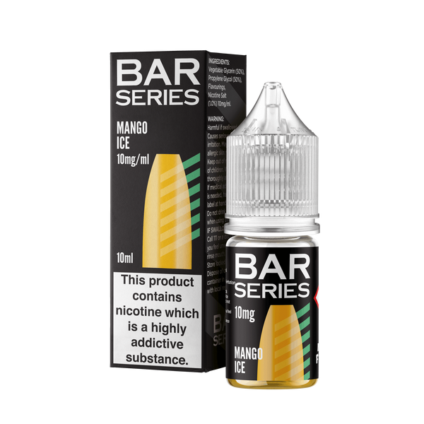 Bar Series Nic Salts 10ml E-Liquid - Mango Ice