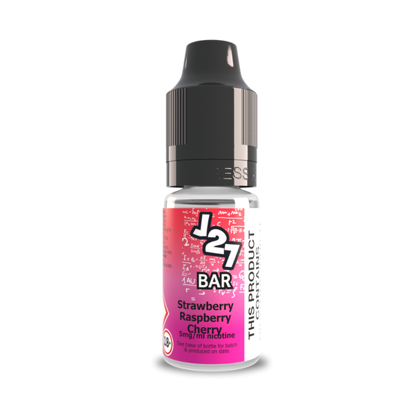 J27 Bar Salts Strawberry Raspberry Cherry Ice 10ml