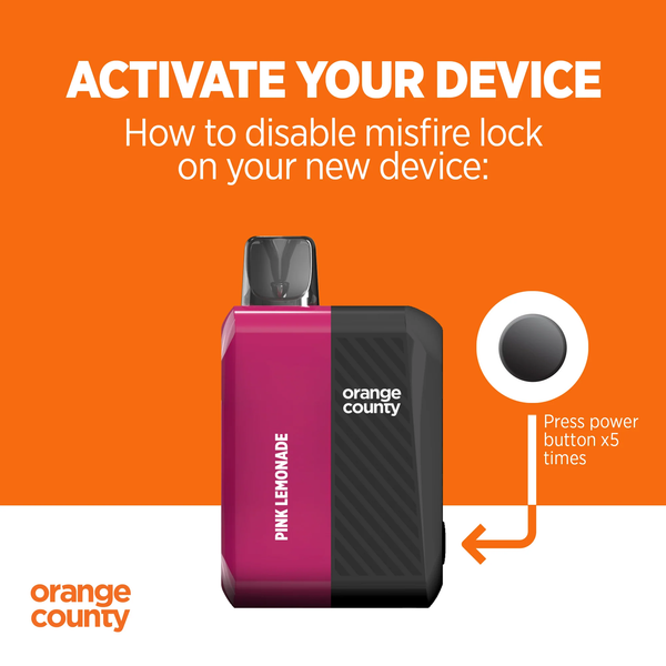 Orange County 2000mg CBD/CBG Rechargeable Vape kit