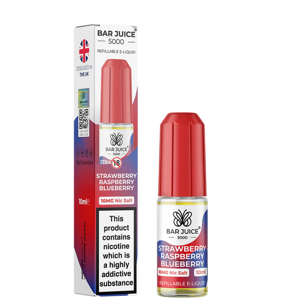 Bar Juice 5000 - Elf Bar Flavours 10ml - Strawberry Raspberry Blueberry
