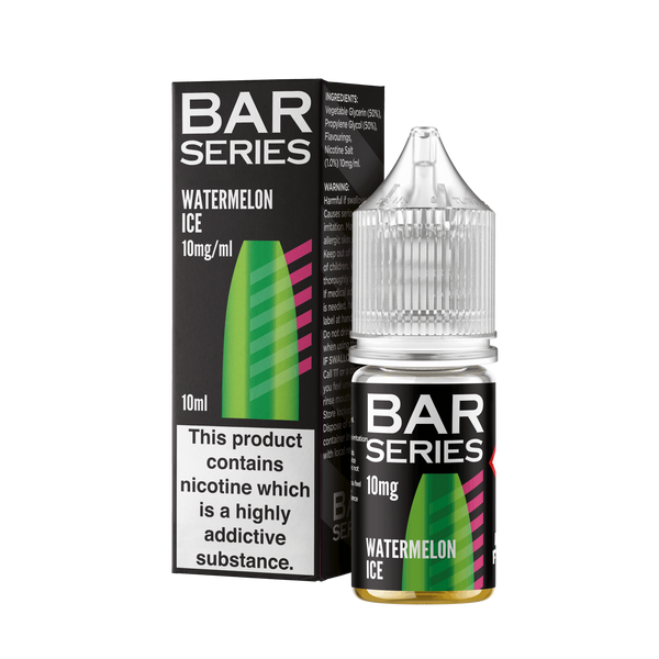 Bar Series Nic Salts 10ml E-Liquid - Watermelon Ice