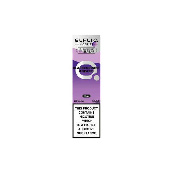 Elf Bar ElfLiq Blackcurrant Aniseed Nic Salt E-Liquid