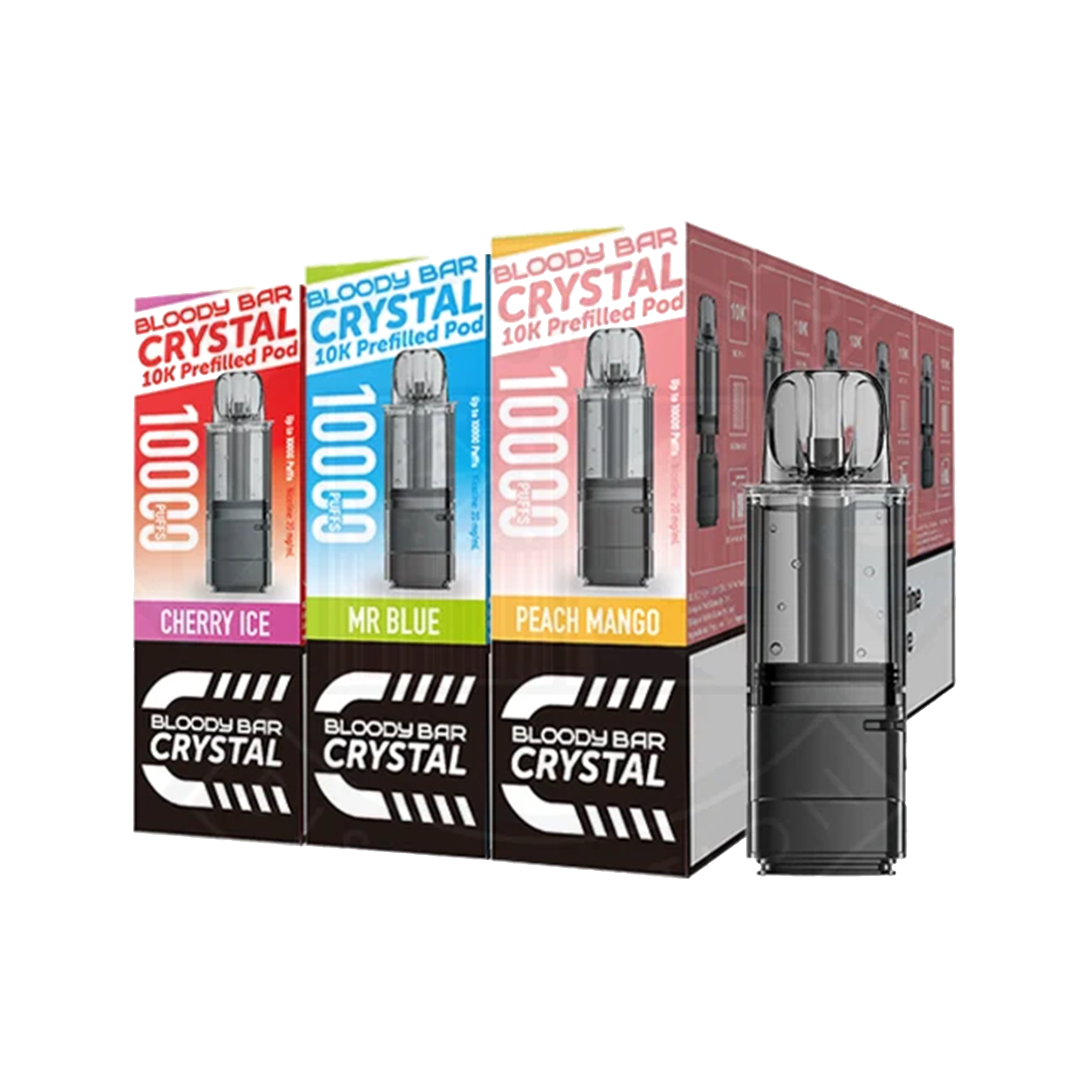 Bloody Bar Crystal 10K Prefilled Pod + Refill Container VuiceVapes Bloody Bar Crystal 10K Prefilled Pod + Refill Container VuiceVapes