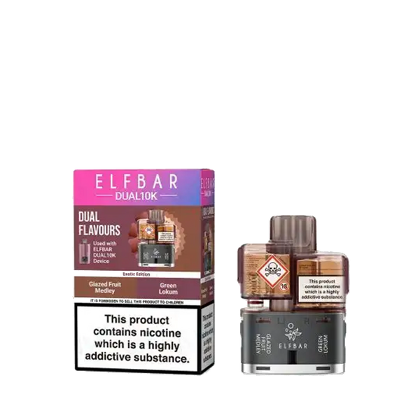Elf Bar Dual 10K Prefilled Vape Pods + Refill Containers