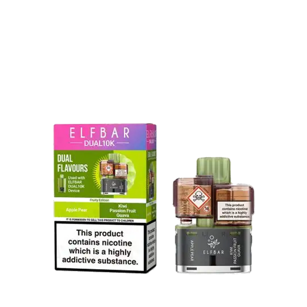 Elf Bar Dual 10K Prefilled Vape Pods + Refill Containers