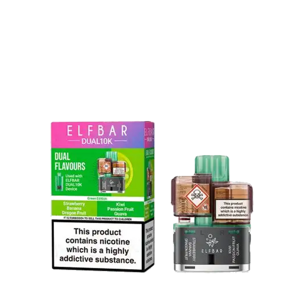 Elf Bar Dual 10K Prefilled Vape Pods + Refill Containers