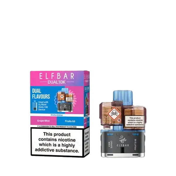Elf Bar Dual 10K Prefilled Vape Pods + Refill Containers