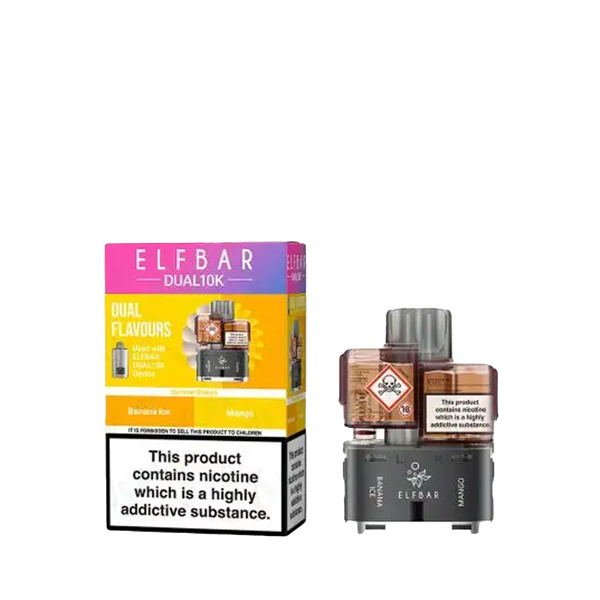 Elf Bar Dual 10K Prefilled Vape Pods + Refill Containers