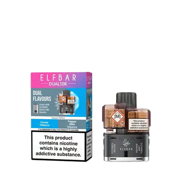 Elf Bar Dual 10K Prefilled Vape Pods + Refill Containers