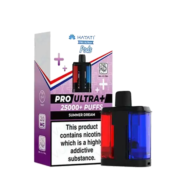 Hayati Pro Ultra Plus 25000 Prefilled Pod + Refill Containers