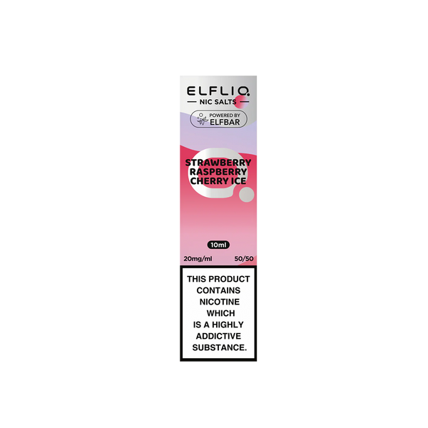 Elf Bar ElfLiq Strawberry Raspberry Cherry Ice Nic Salt E-Liquid