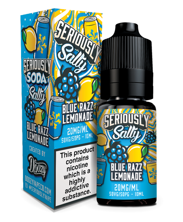 Seriously Salty Soda 10ml - Blue Razz Lemonade