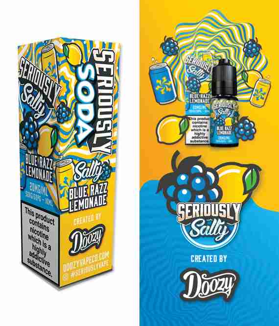 Seriously Salty Soda 10ml - Blue Razz Lemonade
