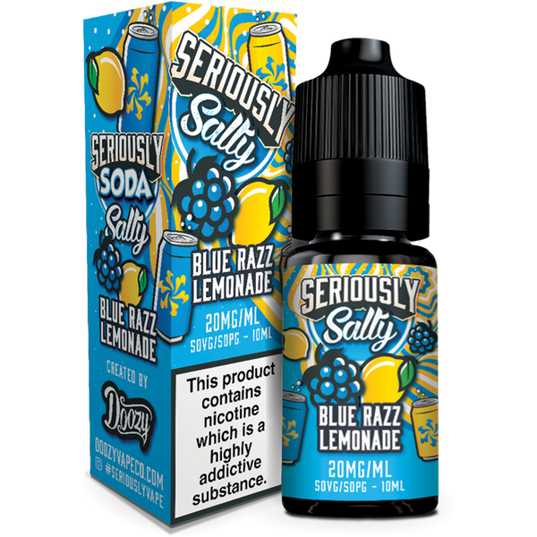 Seriously Salty Soda 10ml - Blue Razz Lemonade