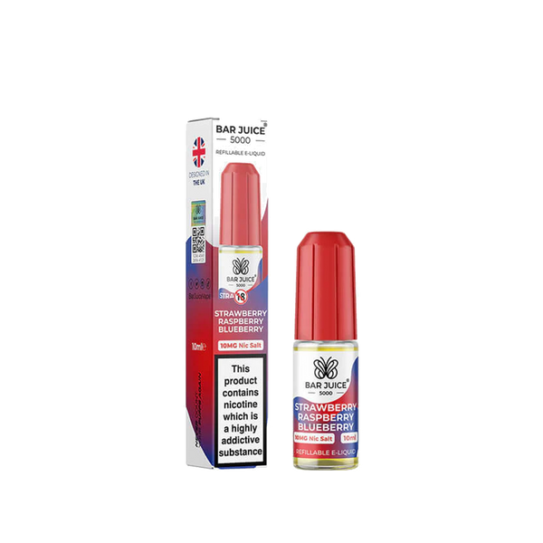 Bar Juice 5000 - Elf Bar Flavours 10ml - Strawberry Raspberry Blueberry