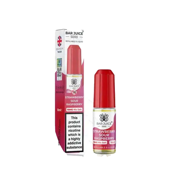 Bar Juice 5000 - Elf Bar Flavours 10ml - Strawberry Sour Raspberry