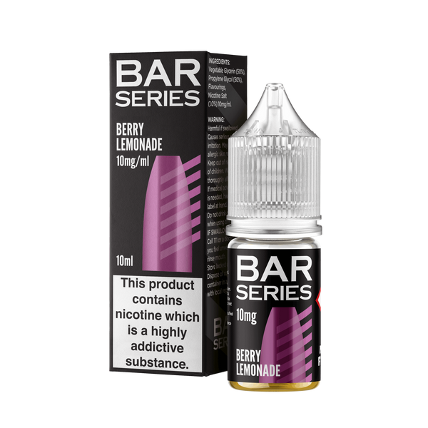 Bar Series Nic Salts 10ml E-Liquid - Berry Lemonade