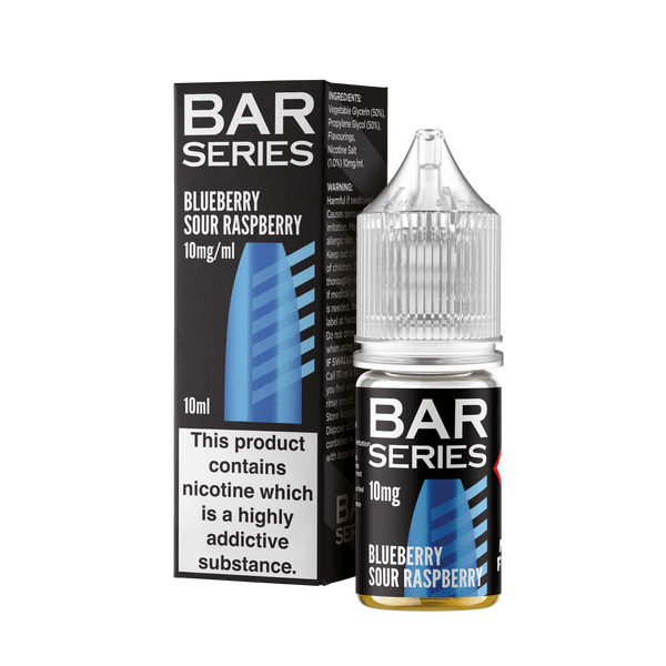 Bar Series Nic Salts 10ml E-Liquid - Blueberry Sour Raspberry