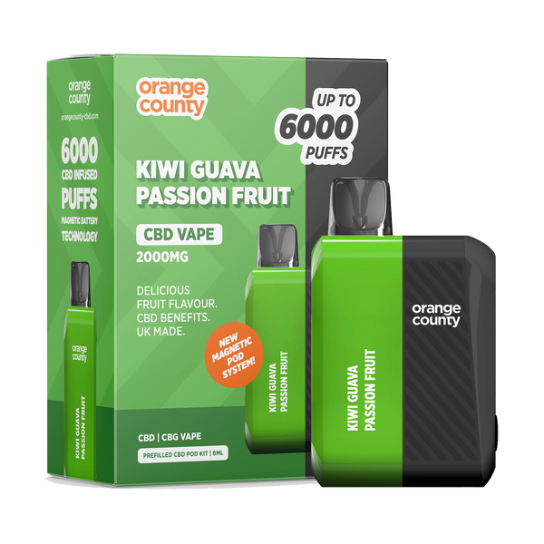 Orange County 2000mg CBD/CBG Rechargeable Vape kit
