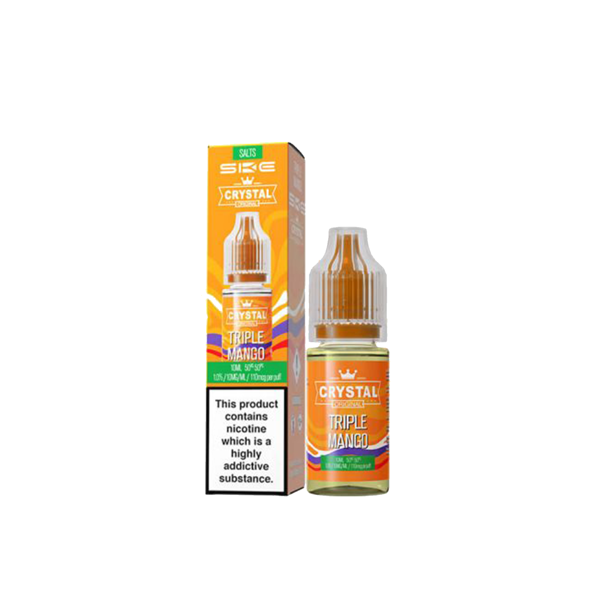 ske crystal vape juice Triple Mango Nic Salt – VuiceVapes eliteflashsales how to refill njoy Colour:Black (0.6Ω Pod)