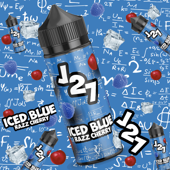 Iced Blue Razz Cherry - J27 - 100ml E-Liquid Short-Fill