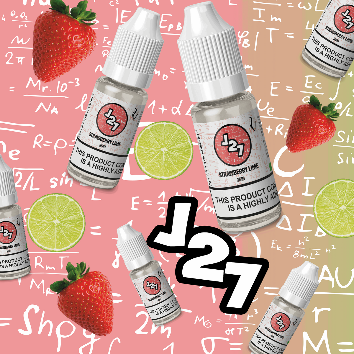 Strawberry Lime - J27 50/50 10ml – VuiceVapes