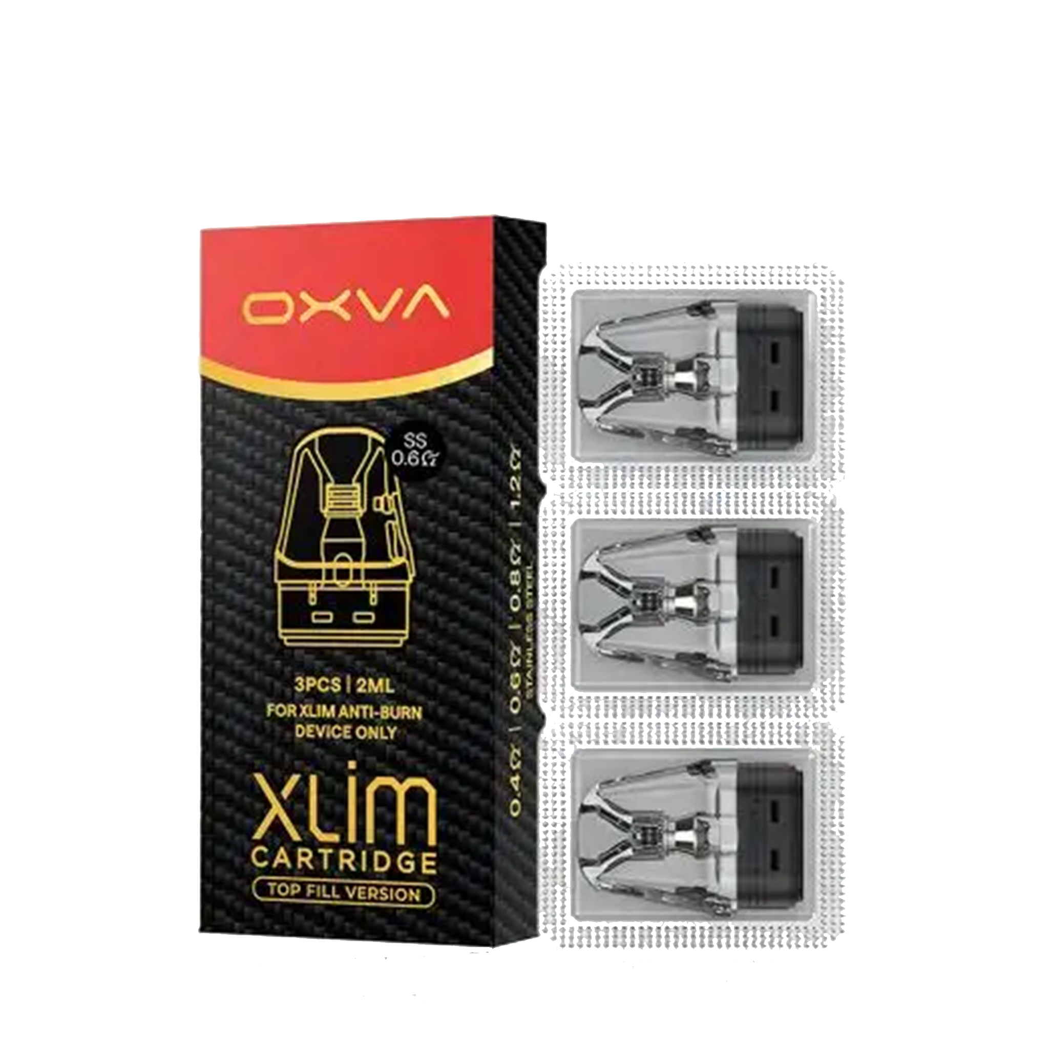 Oxva Xlim V3 Stainless Steel 0.6ohm Replacement Pods - PRICE PER POD VuiceVapes Oxva Xlim V3 Stainless Steel 0.6ohm Replacement Pods - PRICE PER POD VuiceVapes