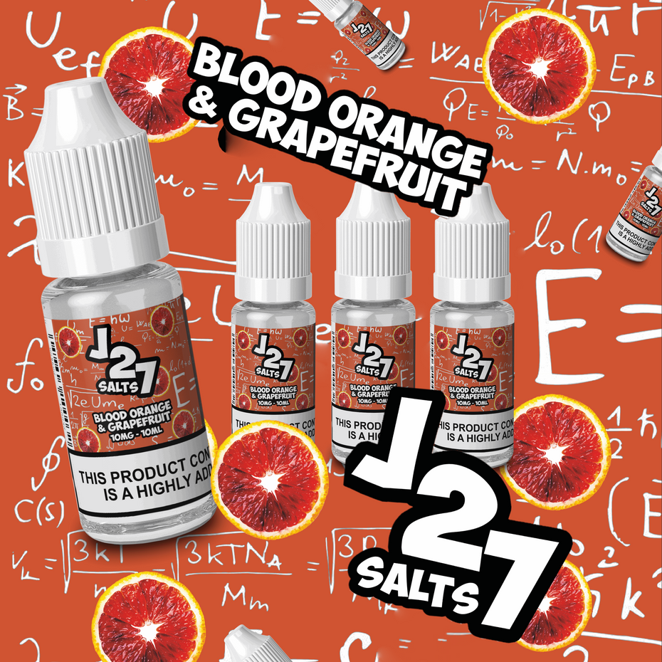 J27 Salts Blood Orange & Grapefruit 10ml