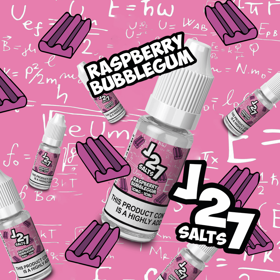 J27 Salts Raspberry Bubblegum 10ml