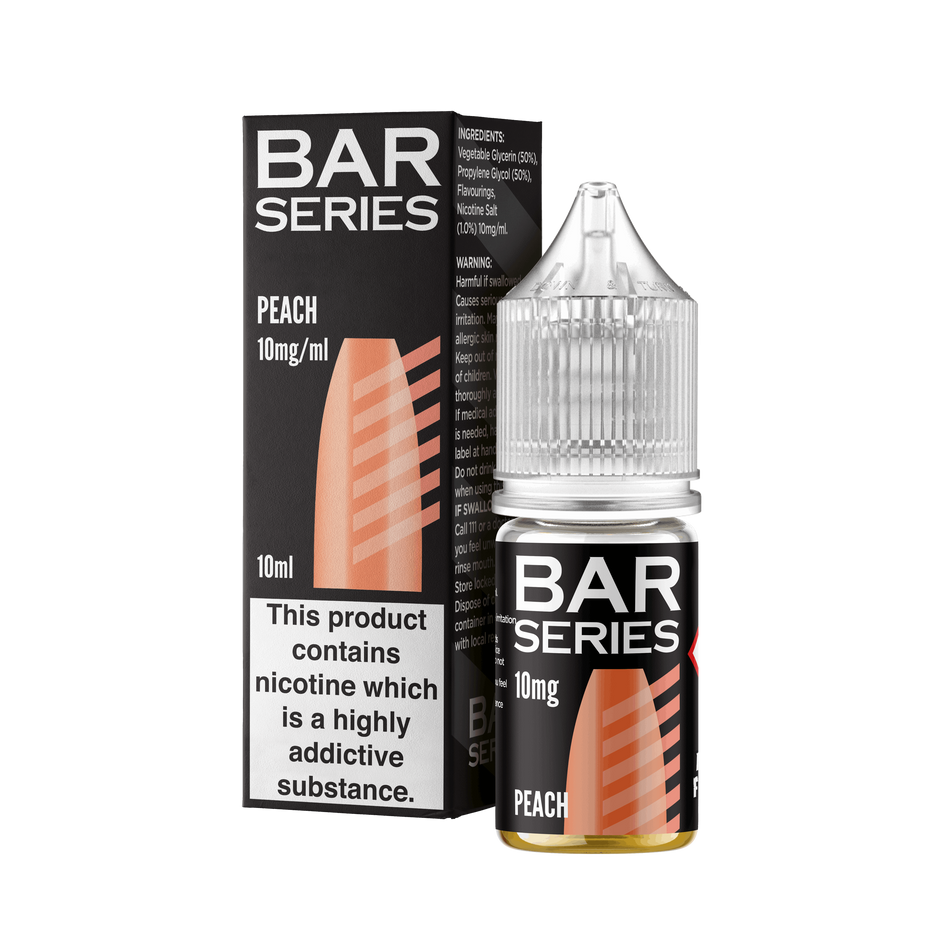 Bar Series Nic Salts 10ml E-Liquid - Peach