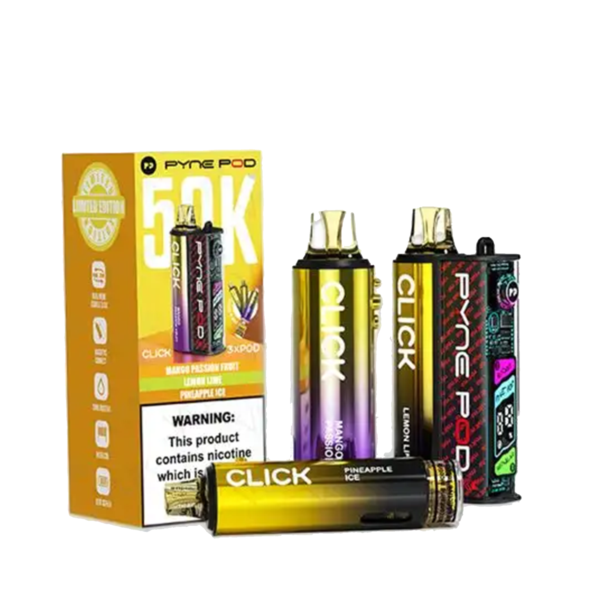 click pyne pod vape Pyne Pod Click 50K Prefilled Pod Kit – VuiceVapes