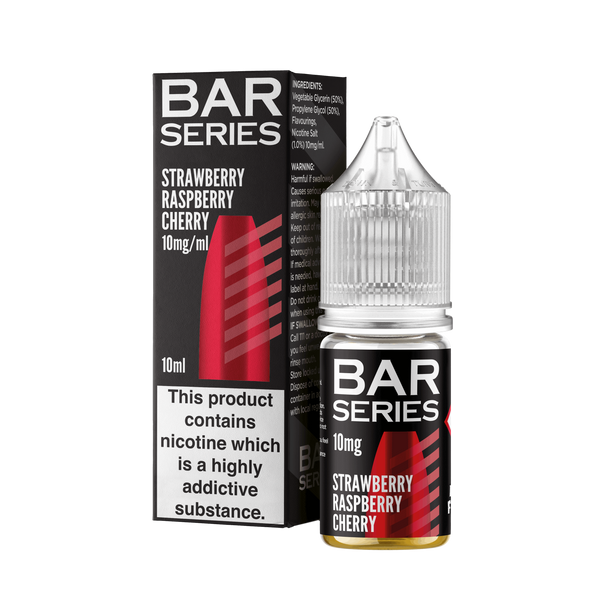 Bar Series Nic Salts 10ml E-Liquid - Strawberry Raspberry Cherry