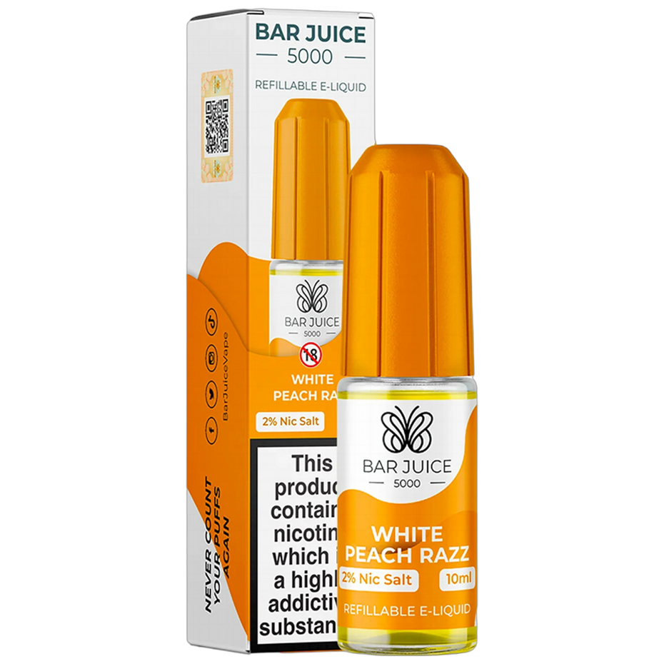Bar Juice 5000 - Elf Bar Flavours 10ml - White Peach Razz