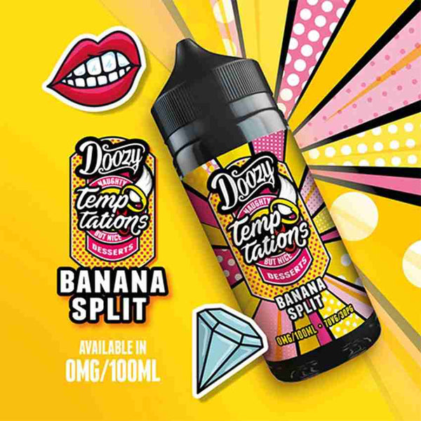Doozy Temptations - Banana Split 100ml Short-fill