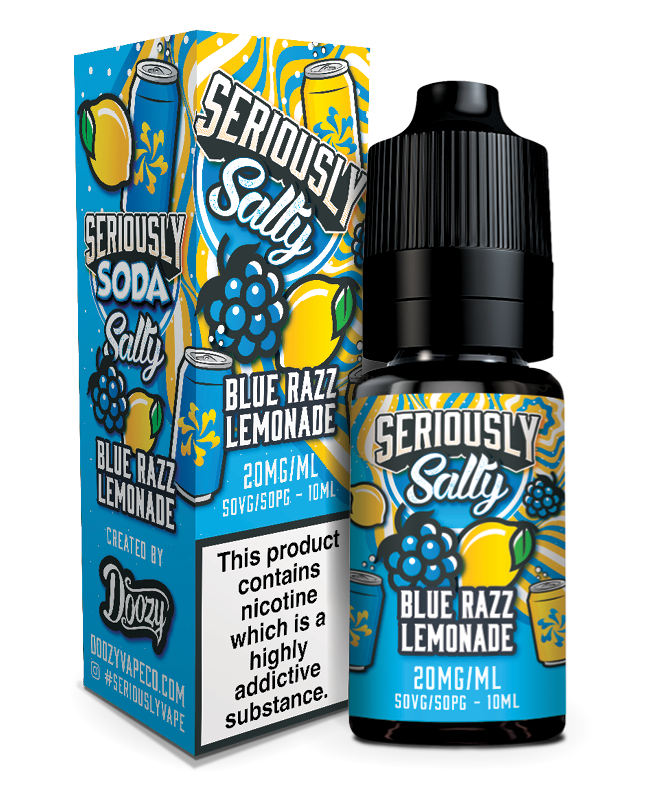 Seriously Salty Soda 10ml - Blue Razz Lemonade