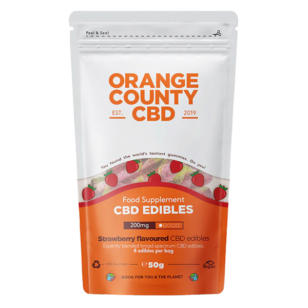 Orange County CBD Gummy Strawberries Grab Bag (200mg)
